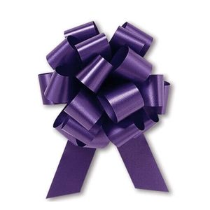 Set of six flora satin pull bows